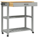 Kitchen Trolley MONZA 84x40x88.5 cm Solid Wood Pine 376101
