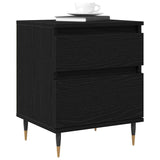 Bedside Cabinet 2 pcs Black Oak 40 x 35 x 50 cm Engineered Wood 862966