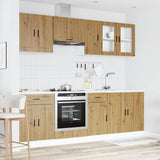 8 Piece Kitchen Cabinet Set Kalmar Artisan Oak Engineered Wood 3314850