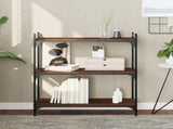 Bookcase 3-Tier Brown Oak 80x30x86 cm Engineered Wood 837671