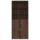 Highboard Brown Oak 80x42.5x185 cm Engineered Wood 3281384