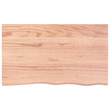 Table Top Light Brown 100x60x cm Treated Solid Wood Oak 3156370