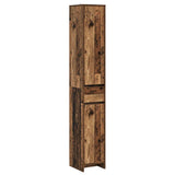 Bathroom Cabinet Old Wood 30 x 33 x 190 cm Engineered Wood 890758