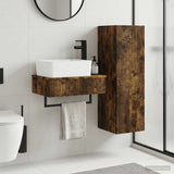 Bathroom Furniture Set 2 pcs Smoked Oak 33 x 34.5 x 100 cm 3406108