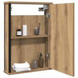 Bathroom Mirror Cabinet Artisan Oak 42x12x60 cm Engineered Wood 862230