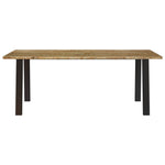 ZNTS Dining Table 200x90x75 cm Solid Wood Acacia 353299