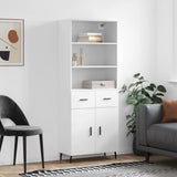 Highboard White 69.5x34x180 cm Engineered Wood 3200529