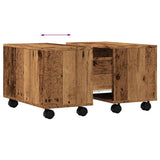 Coffee Table Old Wood 60x60x38 cm Engineered Wood 856548