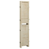 4-Panel Room Divider 140x165 cm Solid Wood Paulownia 338579