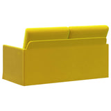2 Seater Sofa Yellow 150 x 81 x 82 cm Velvet 42041094