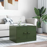 Coffee Table Olive Green 67x50x44 cm Steel 841731