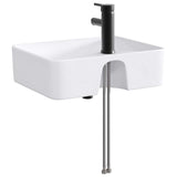 Bathroom Wash Basin Matte Black 48.5 x 37.5 x 13 cm Metal 890231