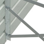 Garden Raised Bed Galvanised Steel 400x80x45 cm Green 47057