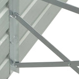 Garden Raised Bed Galvanised Steel 400x80x45 cm Green 47057