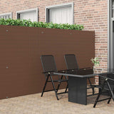 Garden Fence Double-Sided Brown 1.8x5 m PVC 42002626