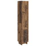 Cabinet Set 2 pcs Old Wood 33 x 34.5 x 90 cm Engineered Wood 3416392