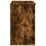 Dressing Table with Mirror Smoked Oak 73x46.5x120 cm 848224