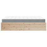 Bed with Mattress 140x200 cm Solid Wood Pine 3281934