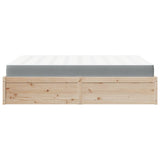 Bed with Mattress 140x200 cm Solid Wood Pine 3281934