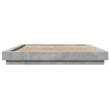 Bed Frame without Mattress Concrete Grey 160x200 cm 3281178
