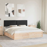 Bed Frame with Upholstered Headboard Black 180 x 200 cm 3398216