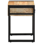 Side Table 35x35x50 cm Solid Rough Wood Mango 4015943