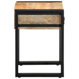 Side Table 35x35x50 cm Solid Rough Wood Mango 4015943