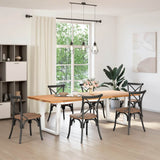 Dining Table Legs V-Shape 2 pcs White 90x cm Steel 4012653