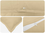 Cushion Cover 12 pcs HOUTEN Beige 40 x 80 cm Polyester 918276