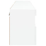 TV Wall Cabinets with LED Lights 2 pcs White 60x30x40 cm 837184