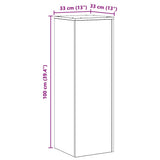 Plant Stand Sonoma Oak 33x33x100 cm Engineered Wood 852953