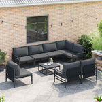 Garden Sofa Set Anthracite Steel 3379009
