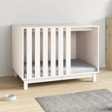 Dog House White 100x70x72 cm Solid Wood Pine 822492