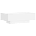 ZNTS Coffee Table White 100x49.5x31 cm Engineered Wood 833889