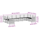 Sectional Sofa Set 10 pcs Natural 3375554