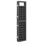 6-Panel Room Divider/Trellis Solid Fir Wood Black 242.5x180 cm 316485