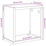 Wall Cube Shelves 6 pcs Sonoma Oak 30x15x30 cm 807009