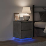 Bedside Cabinet Concrete Grey 39 x 34.5 x 50 cm Engineered wood 869616