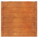 Garden Raised Bed Rusty 400x80x77 cm Corten Steel 151965