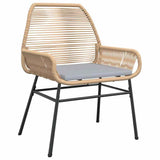 Garden Dining Set 7 pcs Brown Poly Rattan 3380880