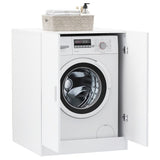 ZNTS Washing Machine Cabinet White 3082008