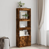 Highboard Smoked Oak 63x33x180 cm Engineered Wood 3309604