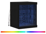 LED Sideboard Black Oak 41 x 37 x 67 cm Engineered Wood 863053