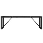 ZNTS Coffee Table Legs O-Frame 140x30x43 cm Steel 357878