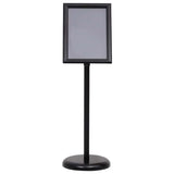 Poster Stands 2 pcs Black 32.7 x 24 x 108 cm Aluminium 3385633
