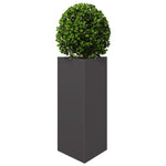 ZNTS Garden Planter Black Triangular 40x34.5x70 cm Steel 851157