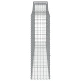Arched Gabion Baskets 5 pcs 400x50x160/180 cm Galvanised Iron 3147038