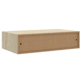 Wall Drawer Shelves 2 pcs Oak and White 40x23.5x10cm MDF 330250