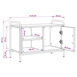 TV Cabinet 67.5 x 33 x 50 cm Old Wood Engineered Wood 8013702