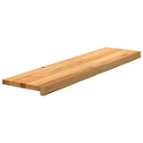Stair Treads 16 pcs Light Brown 100x30x2 cm Solid Wood Oak 3282998